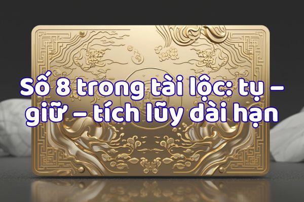 Số 8 trong tài lộc: tụ – giữ – tích lũy dài hạn