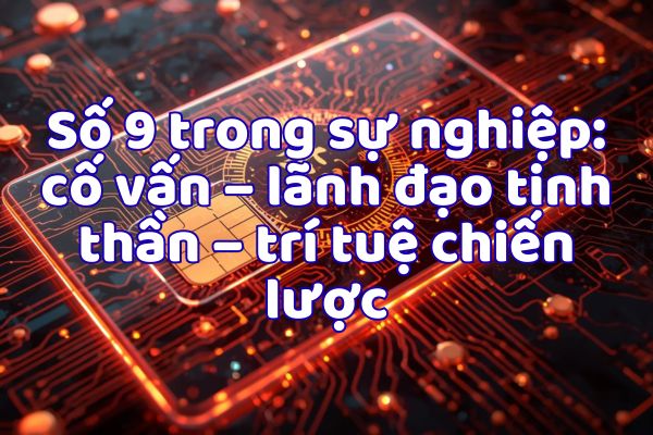 Số 9 trong sự nghiệp: cố vấn – lãnh đạo tinh thần – trí tuệ chiến lược