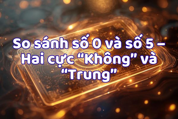 So sánh số 0 và số 5 – Hai cực “Không” và “Trung”