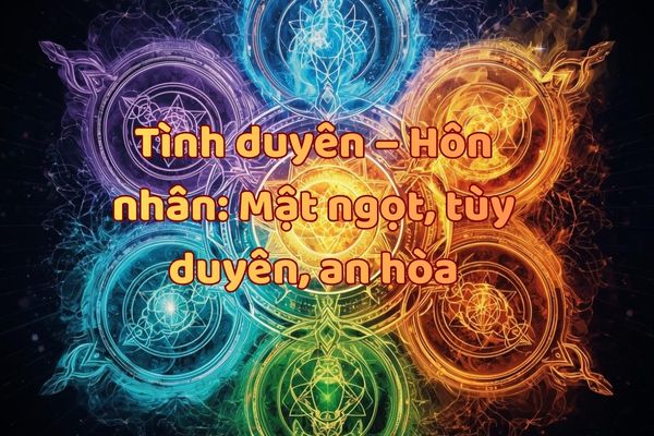 Tình duyên – Hôn nhân: Mật ngọt, tùy duyên, an hòa